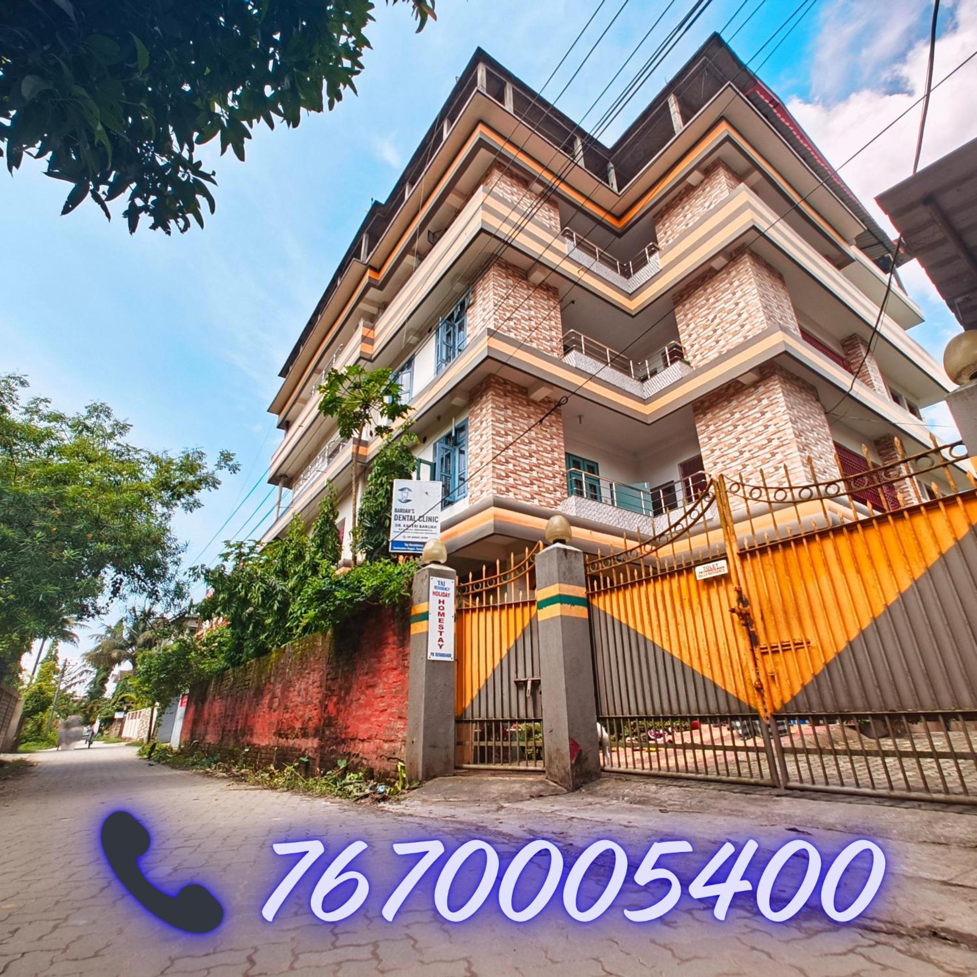Taj Residency Holiday Homestay -Entire 1Bhk & 2Bhk Private Apartments -Call 767Ooo54Oo Jorhāt Exterior photo